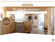 Tablet Screenshot of dr-bernhard-lux.de